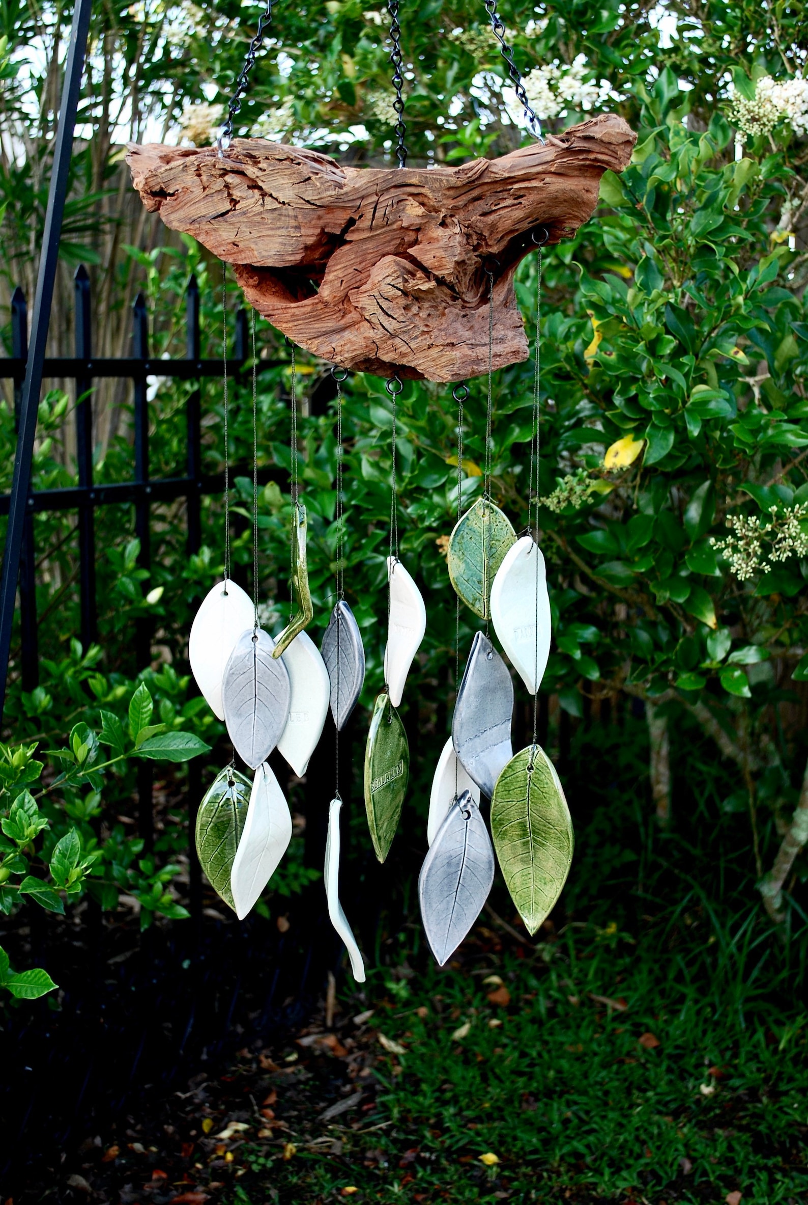 Personalized Family Wind Chimes With Names and Dates Handmade Etsy