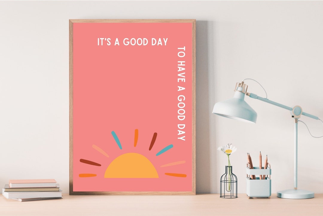 Inspirational Wall Art Quotes Kids Posters Multicolored Etsy