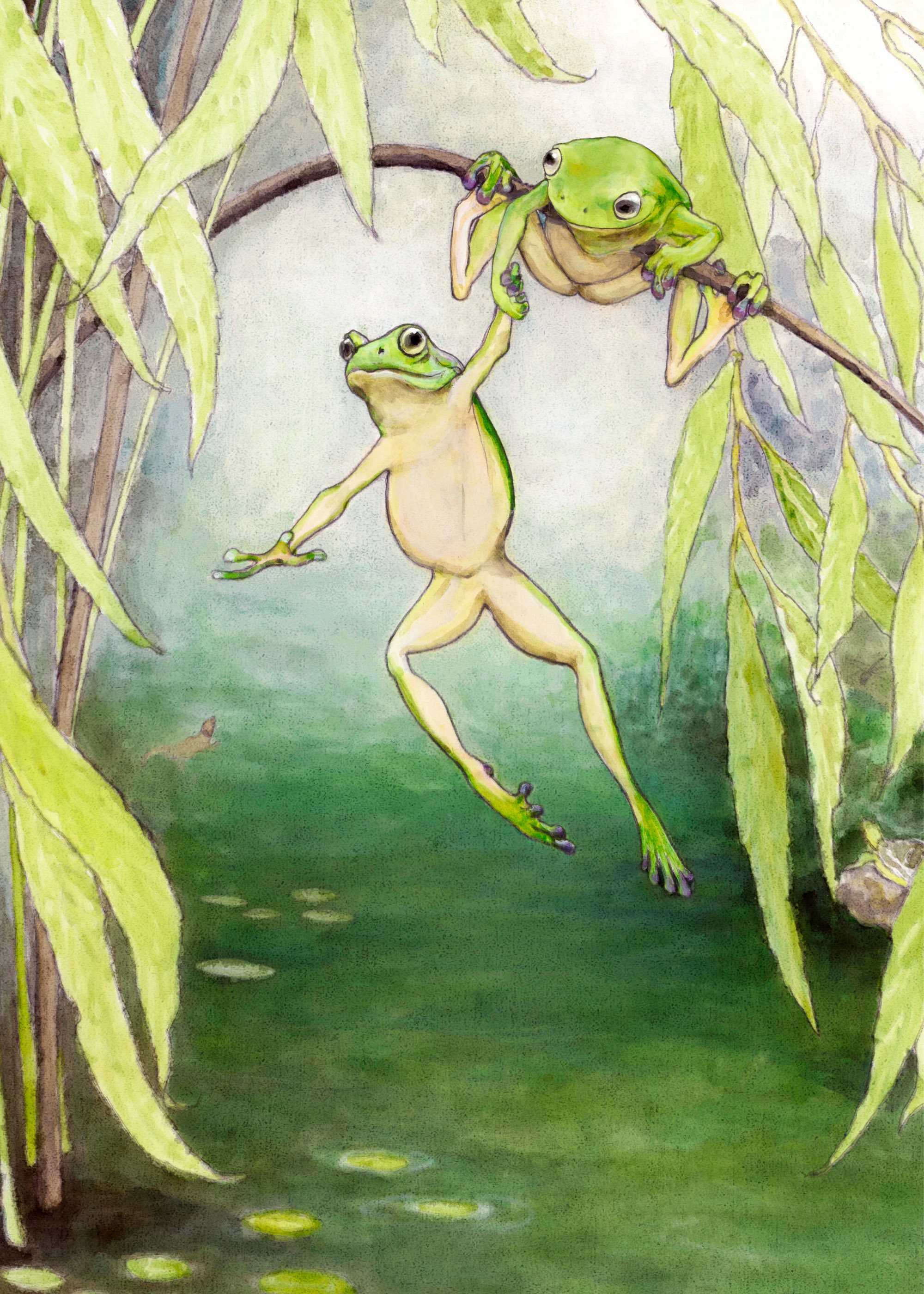 Frog Greeting Card, 'I Got You' Encouragement Card, Eco-friendly - Etsy