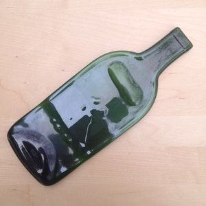 Imperfect Green Glass Wine Bottle Cheese Tray image 3