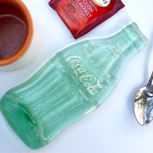 SALE Second Quality Melted Soda Bottle Spoon Rest, Vintage Coke Bottle, Wholesale, Guy Gift, Spoon Holder, Gift for Coworker, Party Favors