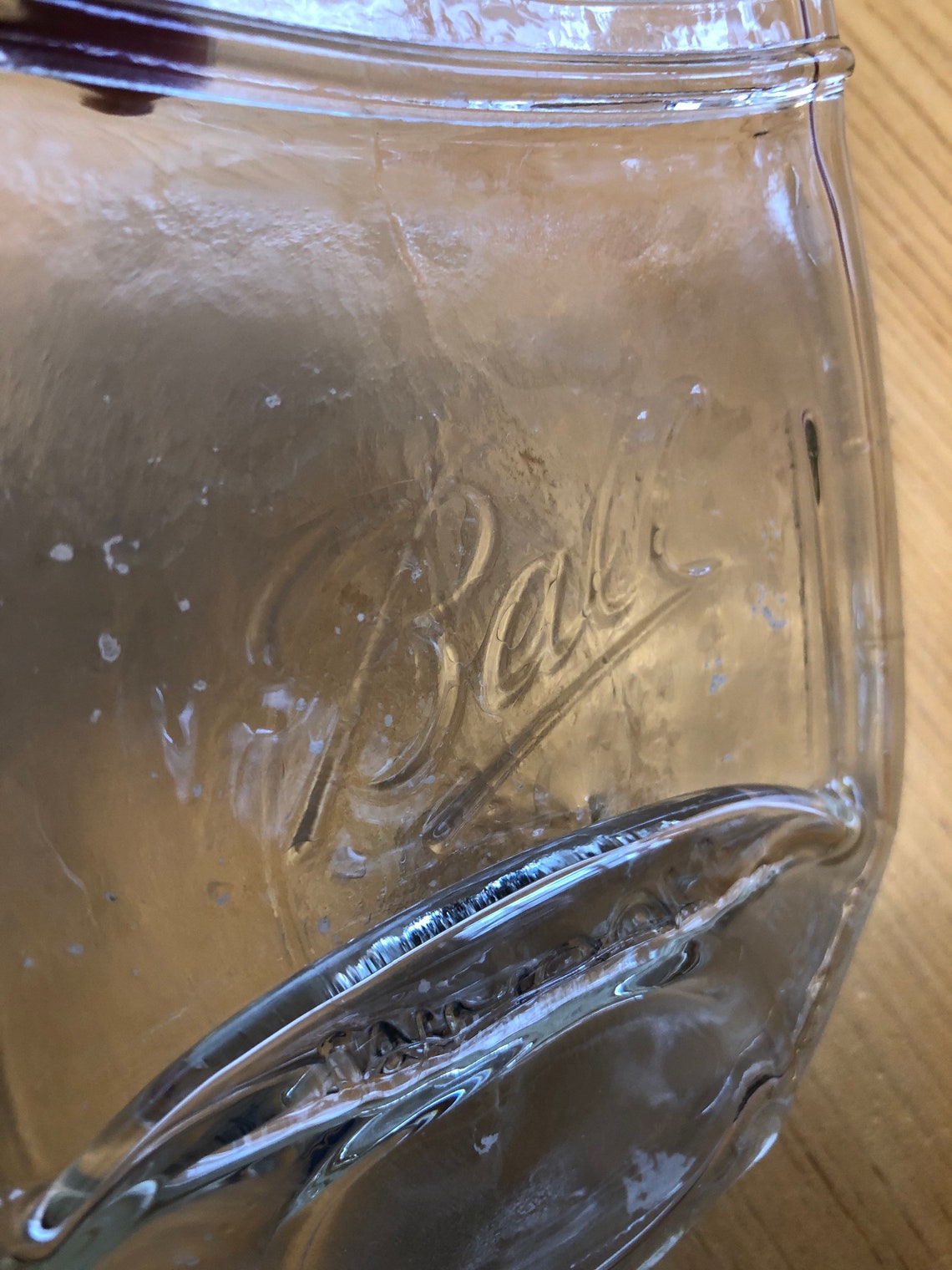 Imperfect Melted Mason Jar Spoon Rest, Clear Ball Jar for Kitchen Decor