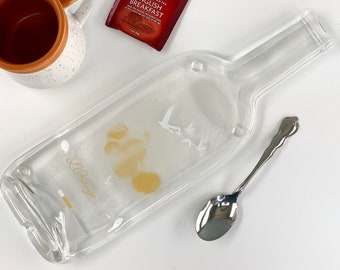 750 ml Size Imperfect Grey Goose Orange Melted Bottle Cheese Tray, Spoon Rest, Please Read Description