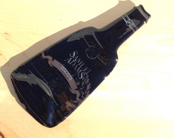 Imperfect Large Sam Adams Melted Bottle Cheese Tray Tetravis, Flattened Bottle Spoon Rest, Gift for Him, Guy Gift, Seconds Sale, Inexpensive