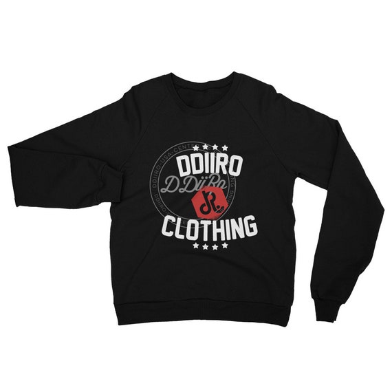 DDIIRO Unisex California Fleece Raglan Sweatshirt