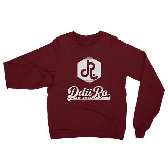 DDIIRO Unisex California Fleece Raglan Sweatshirt