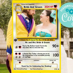 Pokemone Card Wedding Photo Frame Prop 24x36 and 20x30, Pokemone Party