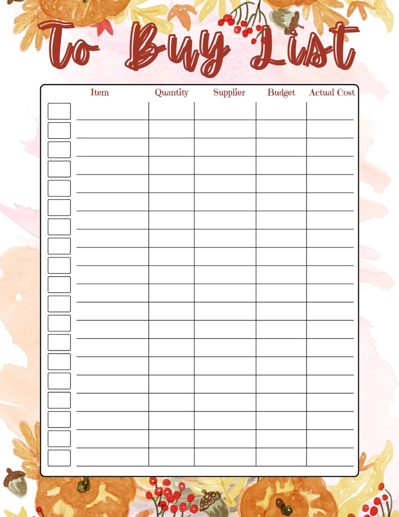 READY-TO-USE Thanksgiving Printable Planner Set image 7