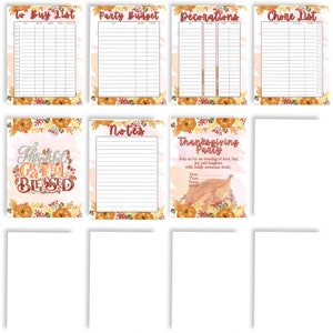 READY-TO-USE Thanksgiving Printable Planner Set image 3