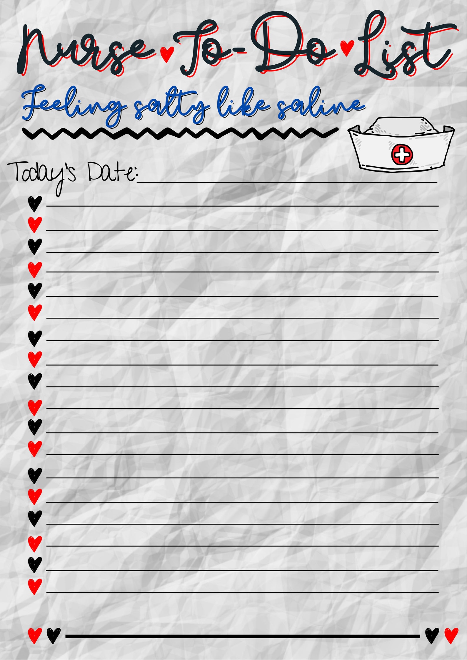 Nursing To Do List Template Nursing To Do List Template