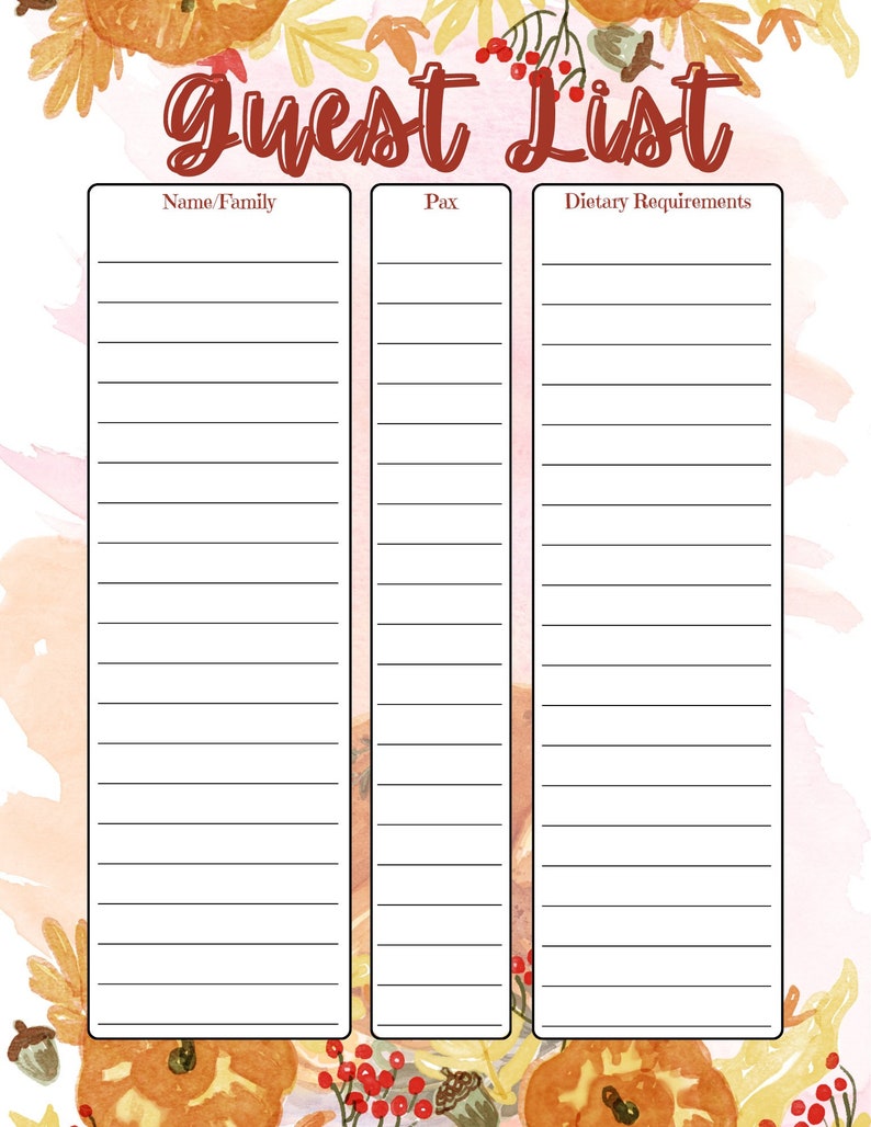 READY-TO-USE Thanksgiving Printable Planner Set image 8