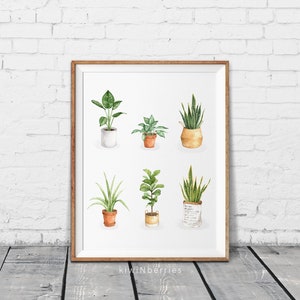 Printable botanical art - Tropical wall art - Tropical plant art - Botanical prints, Botanical printable, Tropical plants print, Plant print