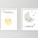 Bonjour and Bonne Nuit Print Set Nursery Prints Babys Room - Etsy