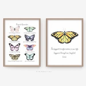 Things to Remember Print, Mental Health Poster, Counselor Therapy Office Decor, School Psychologist,Daily Affirmations,Change Transformation