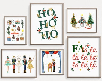 Decorazioni natalizie, Stampabili di Natale, Verde e rosso, Personaggi dello Schiaccianoci, Ballerina di Natale, Feste tradizionali, Divertimento colorato
