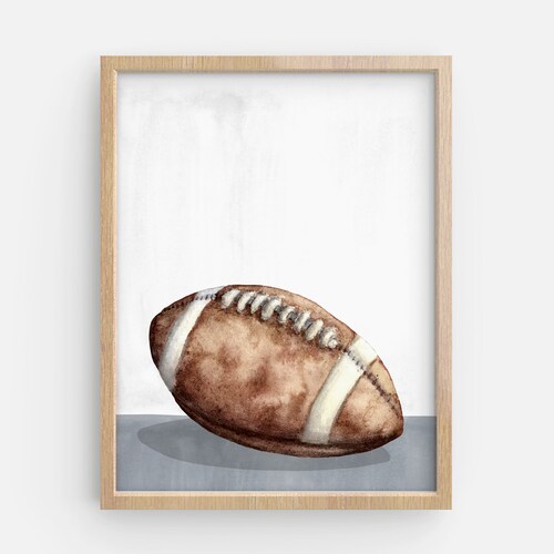 Football Print Football Wall Art Sport Print Printable Etsy
