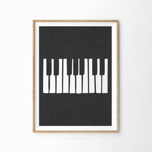 Stampa per pianoforte, Poster per pianoforte, Musica urbana stampabile, Educazione musicale, Poster musicale, Regalo per insegnanti di musica, Arte musicale stampabile, Poster musicale