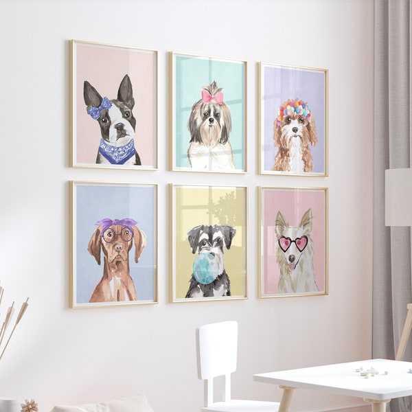Colorful Dogs - Etsy