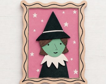 Set of 6 Portrait Frames, Halloween Decorations, Easy Clean Vectors, Laser Ready, Cutting files, DIY Wood Products, Whimsical Portraits