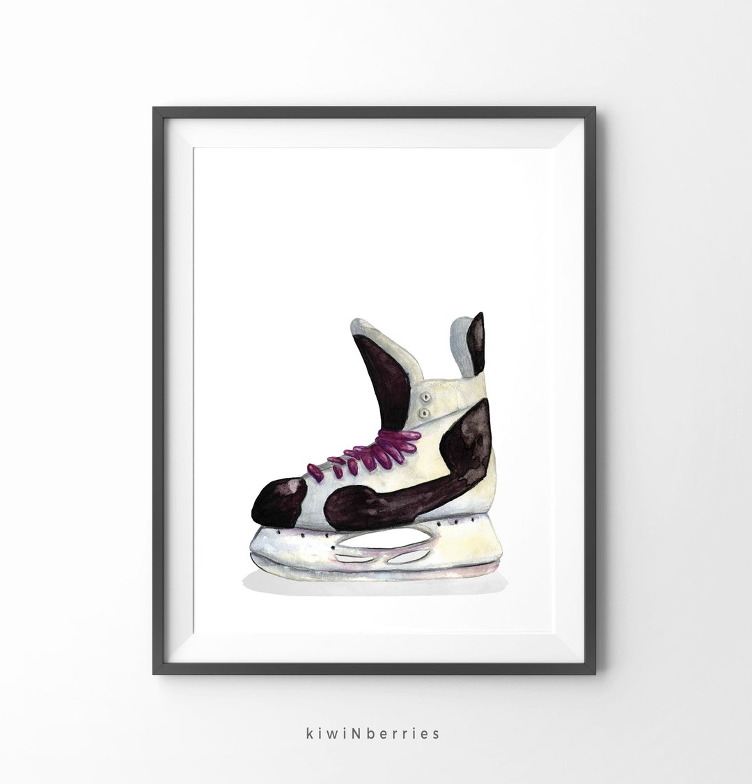 Hockey Skate Printable Hockey Wall Art Sport Prints - Etsy