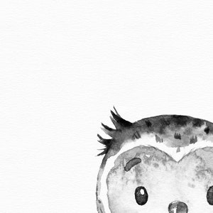Nursery Animals Prints, Black and White, Printable Nursery Wall Art ...