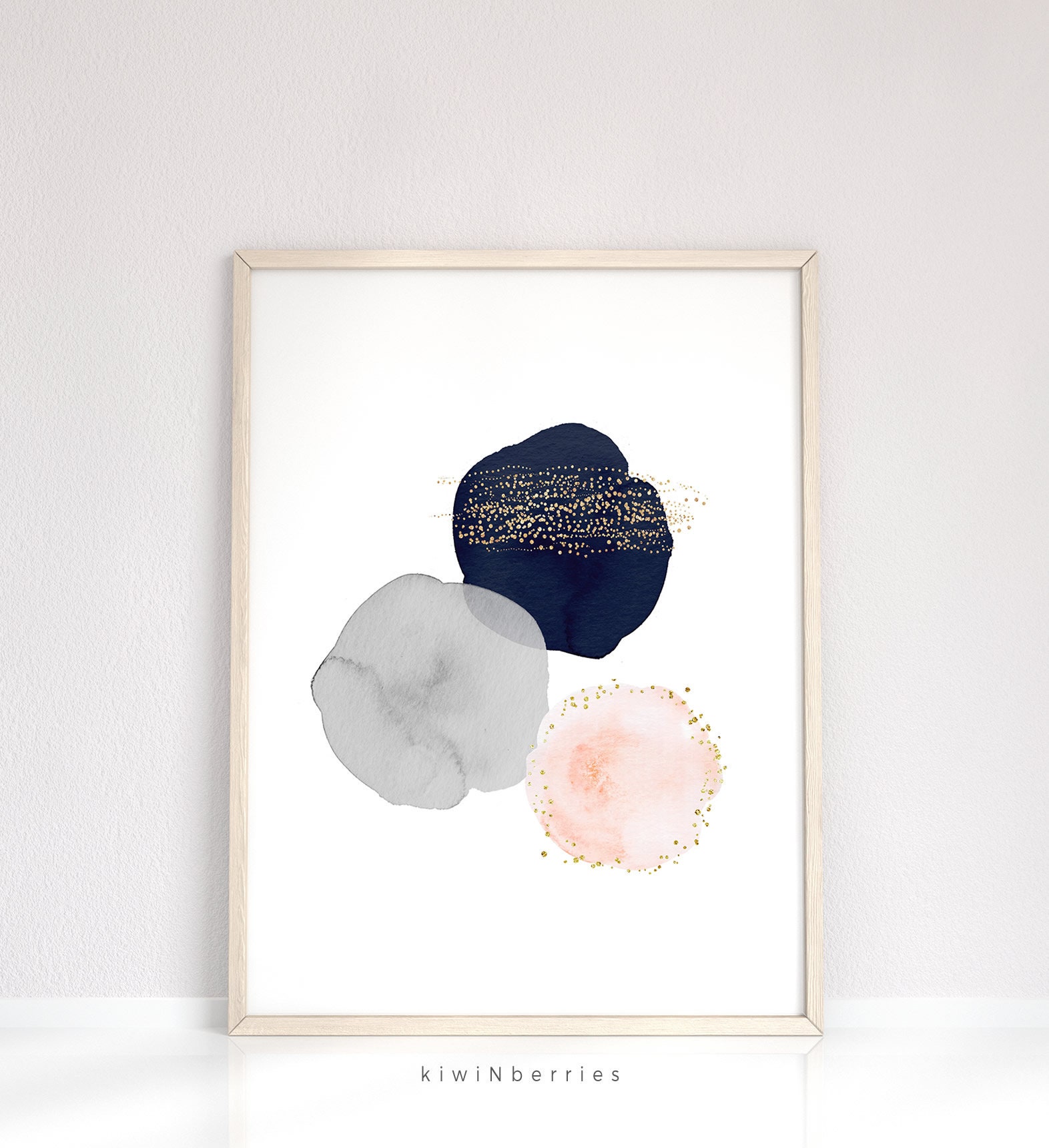 Abstract Watercolor Print Printable Abstract Art Geometric | Etsy