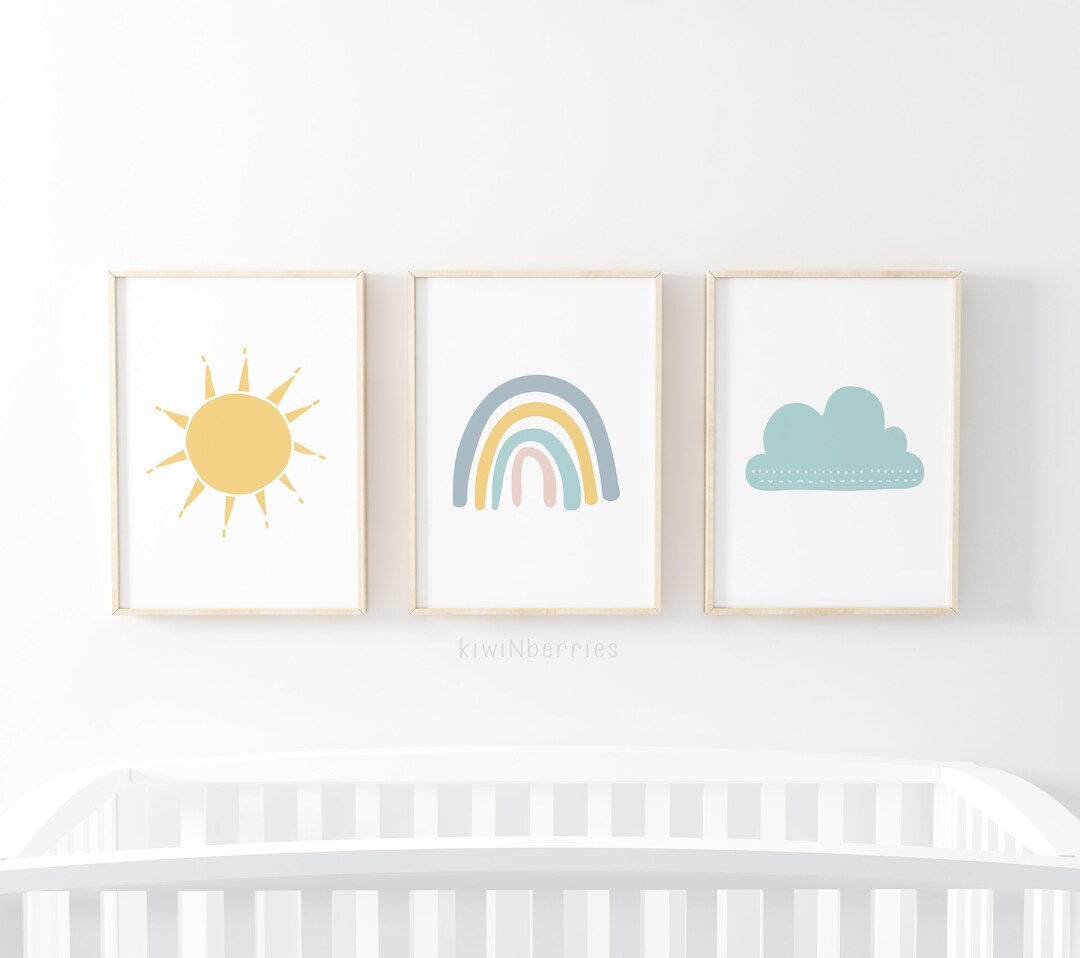 Nursery Printables, Printable Nursery Wall Art, Minimalist Weather ...