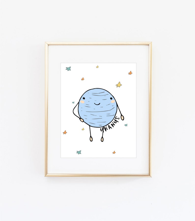 Planet Bundle Prints 9 Planet Prints Cute Planet Artwork - Etsy