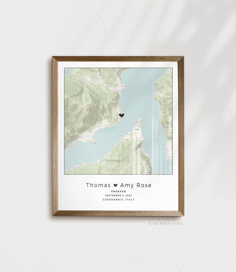 Custom Map Print, Engagement Gift, Custom City Map,Personalized Map,Couples Keepsake Gift, Travel Map,Anniversary Gift DIY, DIGITAL DOWNLOAD image 1