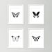 Butterfly Printable Monochrome Decor Minimalist Home Black and White ...