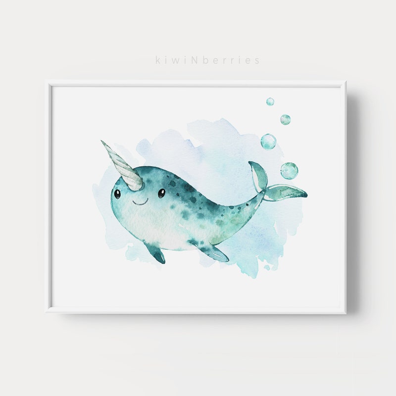 Narwhal Print - Etsy
