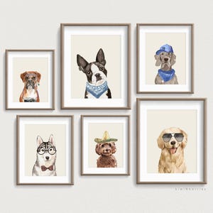 クールな犬のプリント、男の子の部屋の装飾、10代の男の子の壁アート、犬のプリント、犬の壁アート、男の子向けの印刷可能なアート、男の子向けの壁アート、犬のポスター、犬