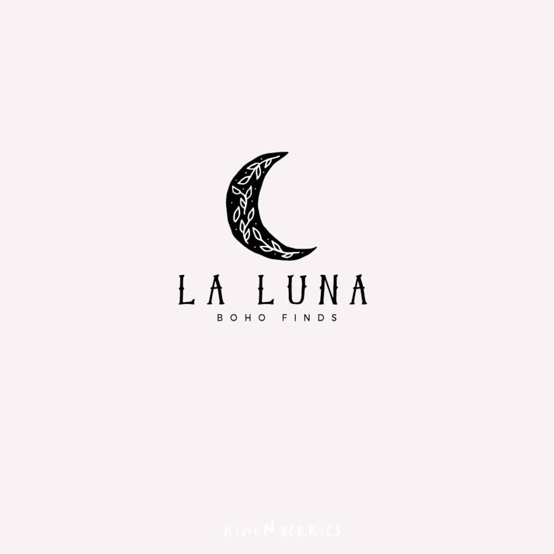 Moon Logo Design - Moon Premade Logo - Bohemian Logo Design
