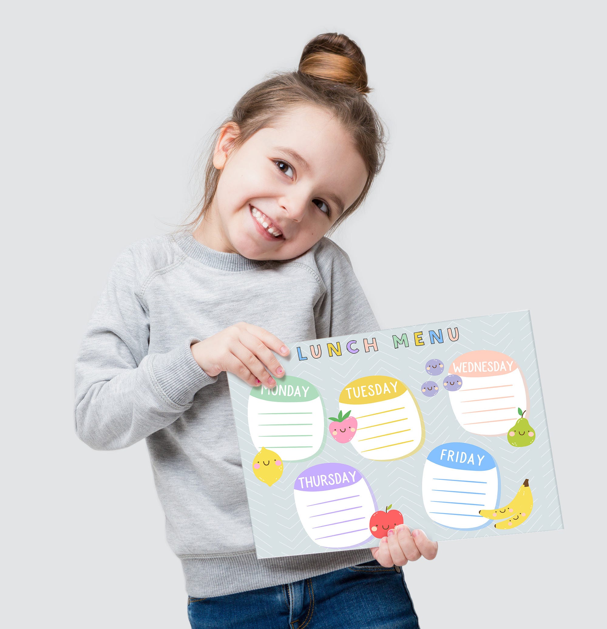 Kids Lunch Planner Lunch Menu for Kids Printable Planner - Etsy