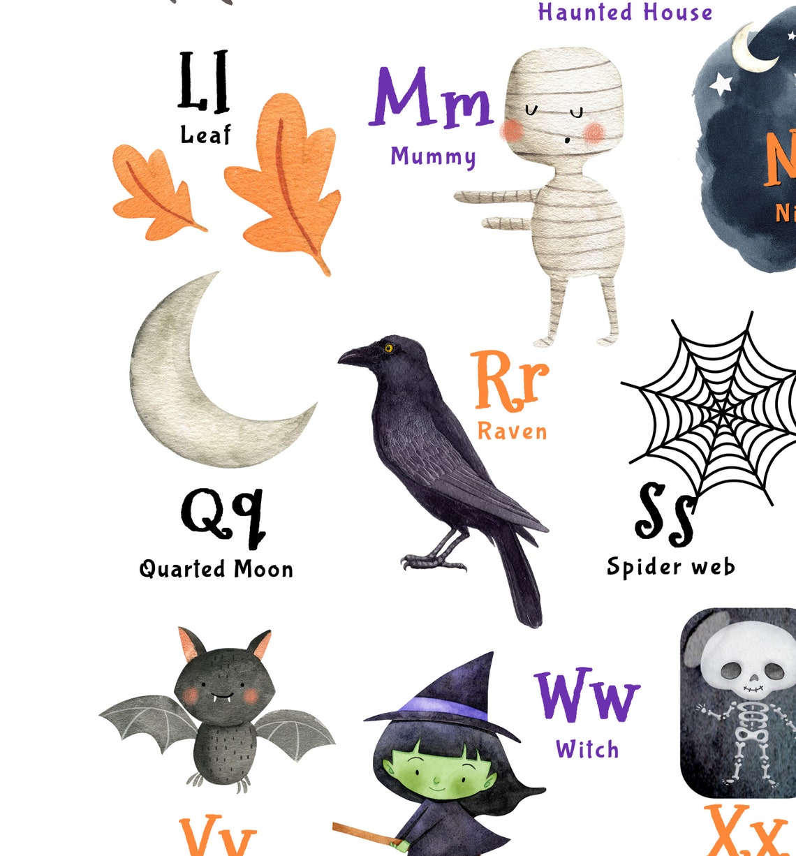 Halloween Decorations Homeschool Halloween Prints Printable - Etsy