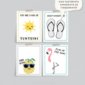 Summer Printable Crafts for Kids, Summer Fun Printables, Handprint ...