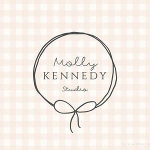 Minimalist Circular Logo Design: Bow Sketch (Digital Files Included)