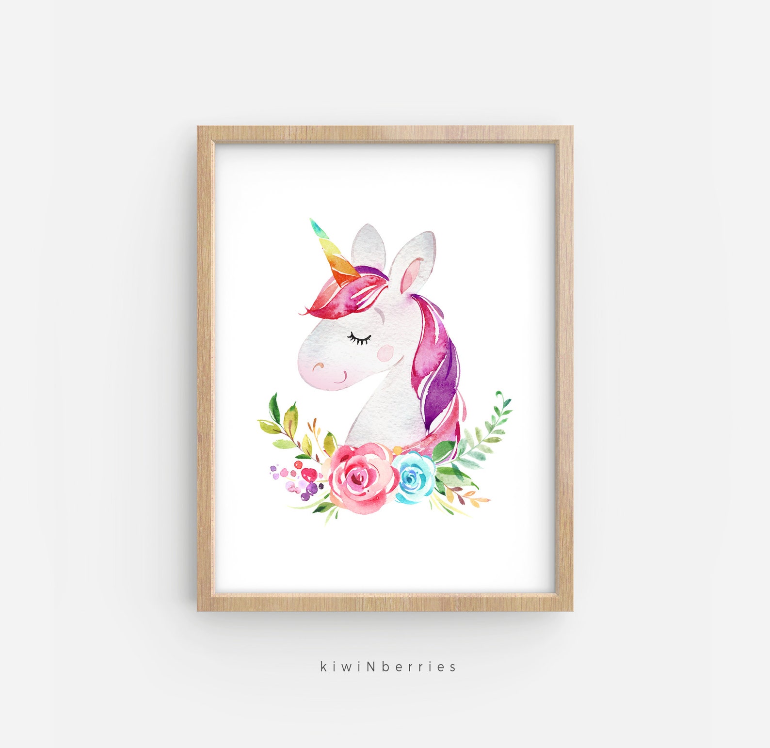 Unicorn Printable Art Unicorn Print Girl Room Decor Girl | Etsy