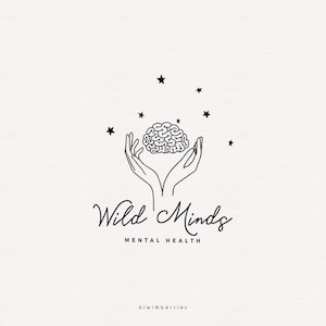 Mental Health Logo, Therapist Premade Logo, Counseling  Logo, Brain Logo, Psychologist Brain Logo Design, Neurology Behavioural Therapy