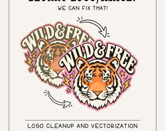 AI Logo Fix & Tracing, Upscaling, Raster to Vector, Logo Enhance Services, Vectorize illustration, SVG EPS