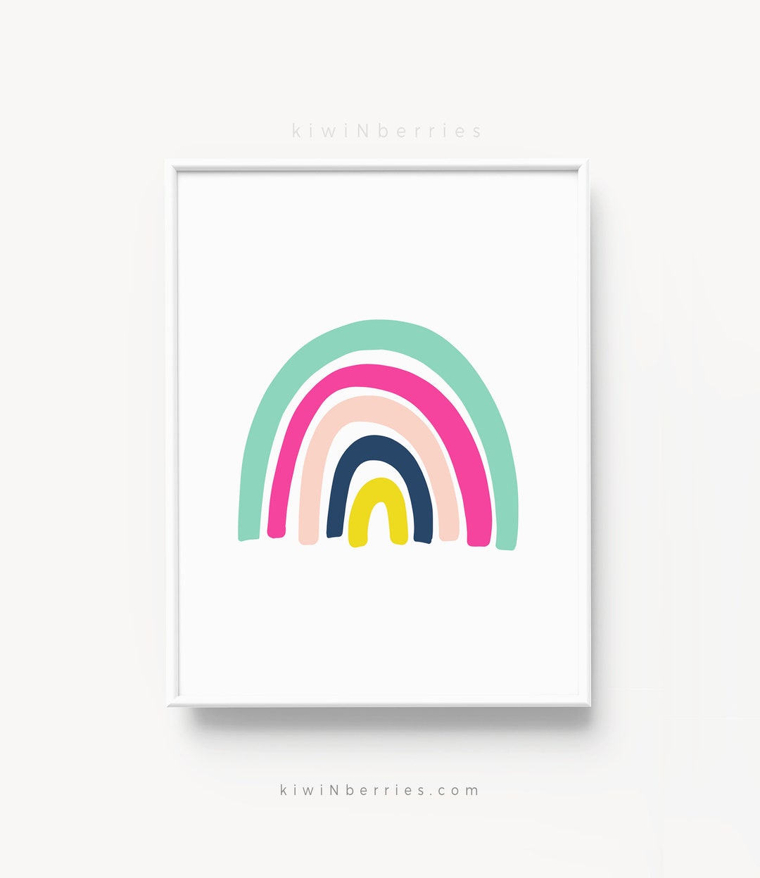 Rainbow Print, Colorful Rainbow Printable, Girl Power Print, Colorful ...