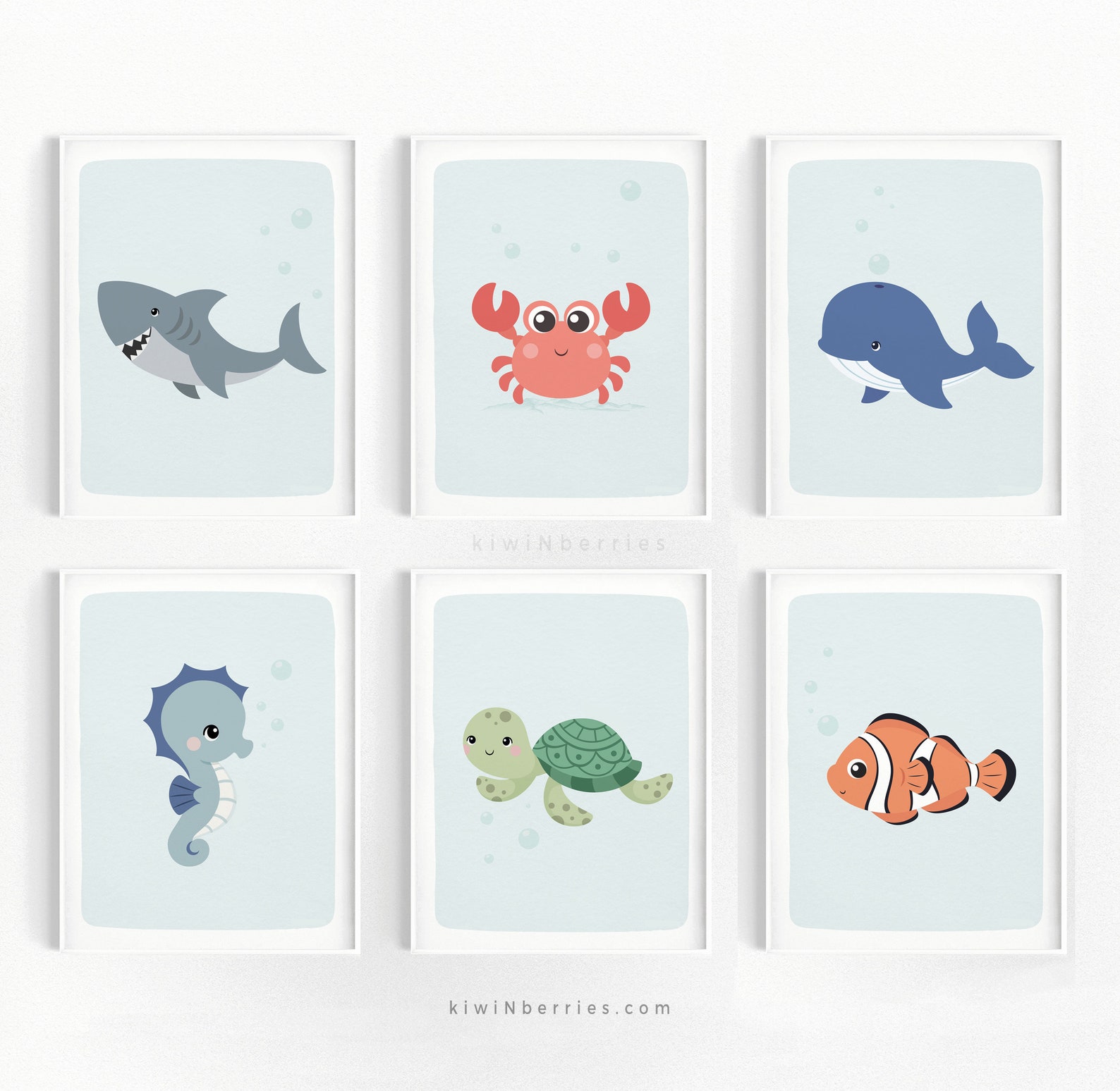 Ocean Wall Art Kids Ocean Printable Art Ocean Themed - Etsy