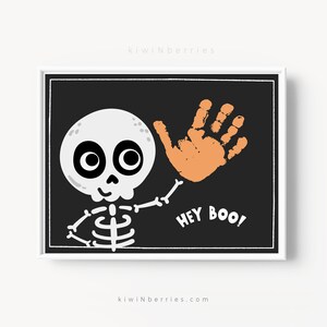 Halloween Printable Crafts for Kids, October Fun Printables, Handprint ...