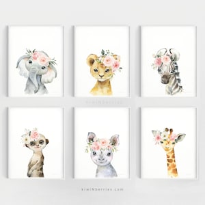 prints for baby girl room