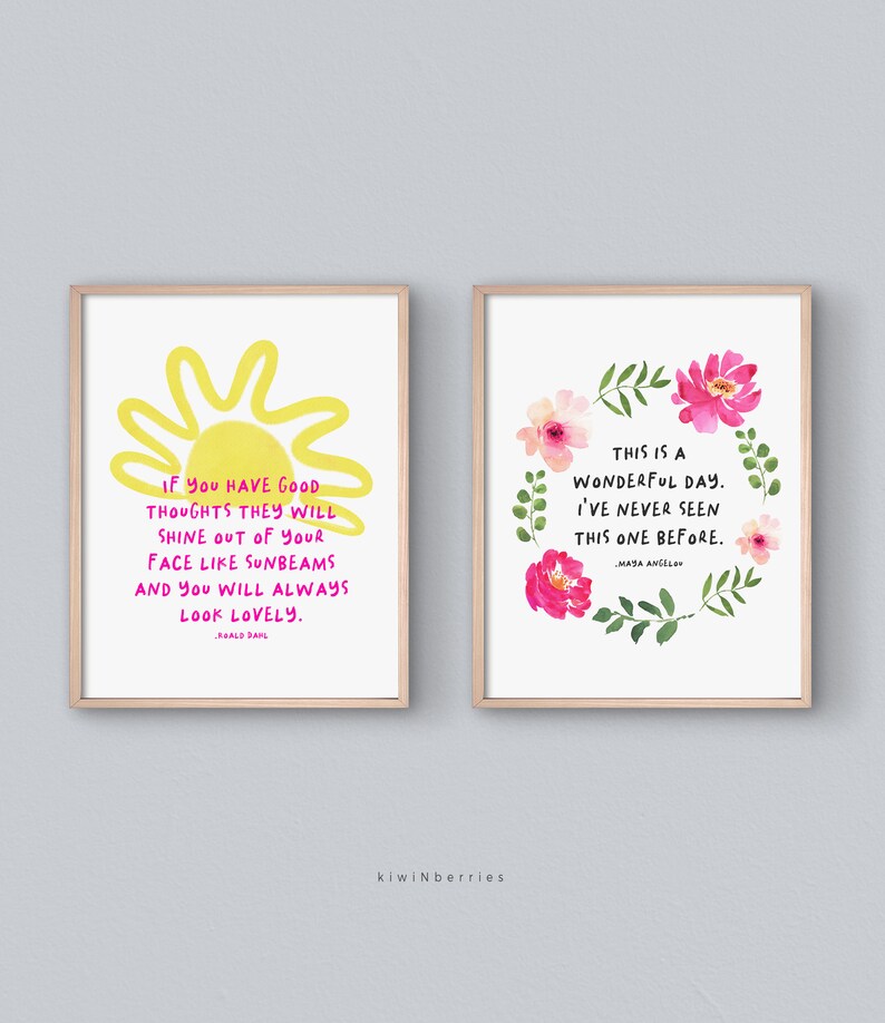 Printable Quote Bundle Motivational Quote Prints | Etsy