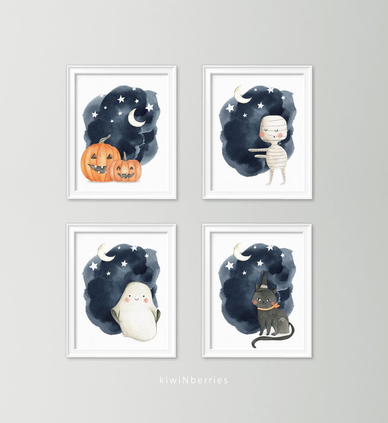 Halloween art prints Halloween printable Halloween prints image 6