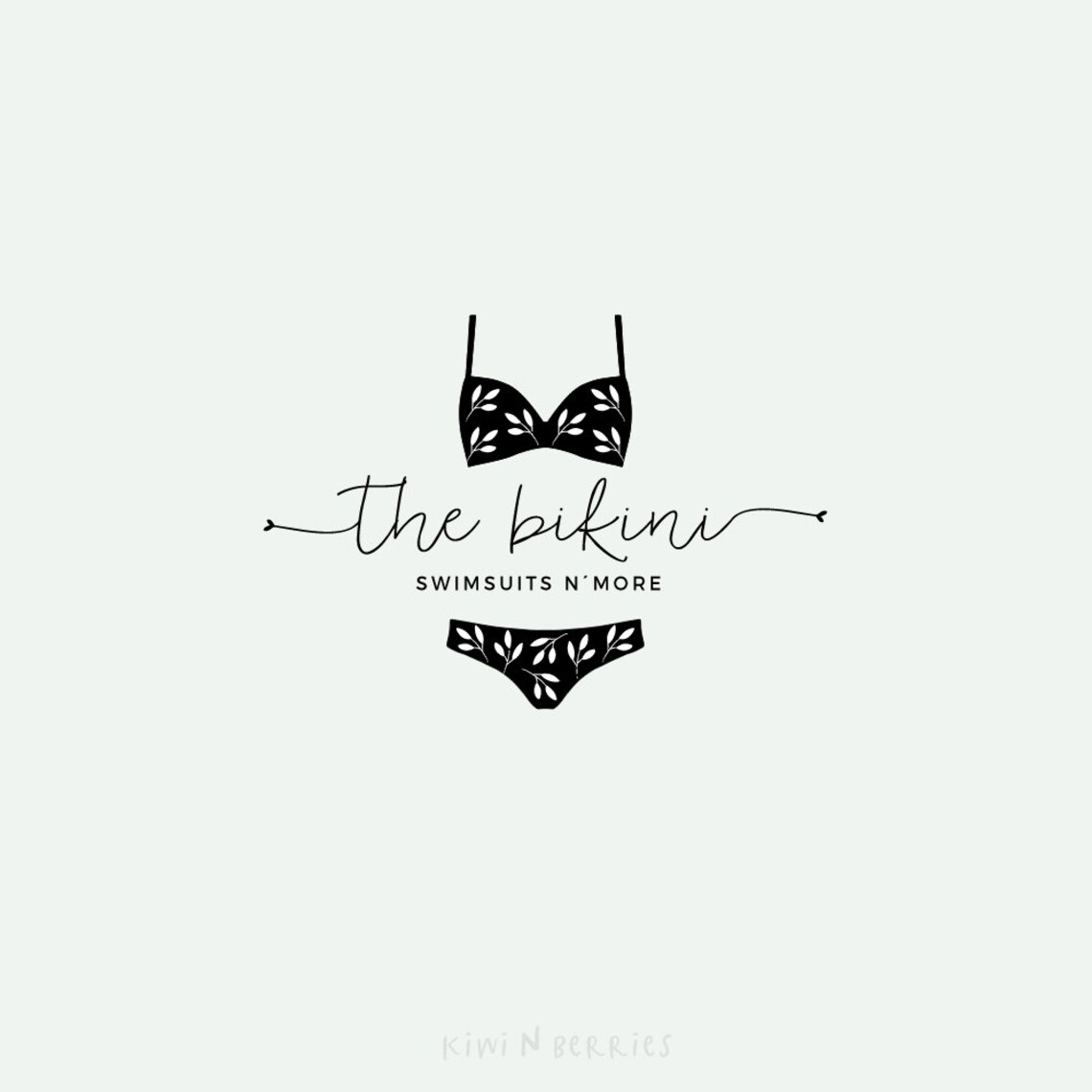 Bikini logo Swimsuit logo design swimsuit shop logo Etsy