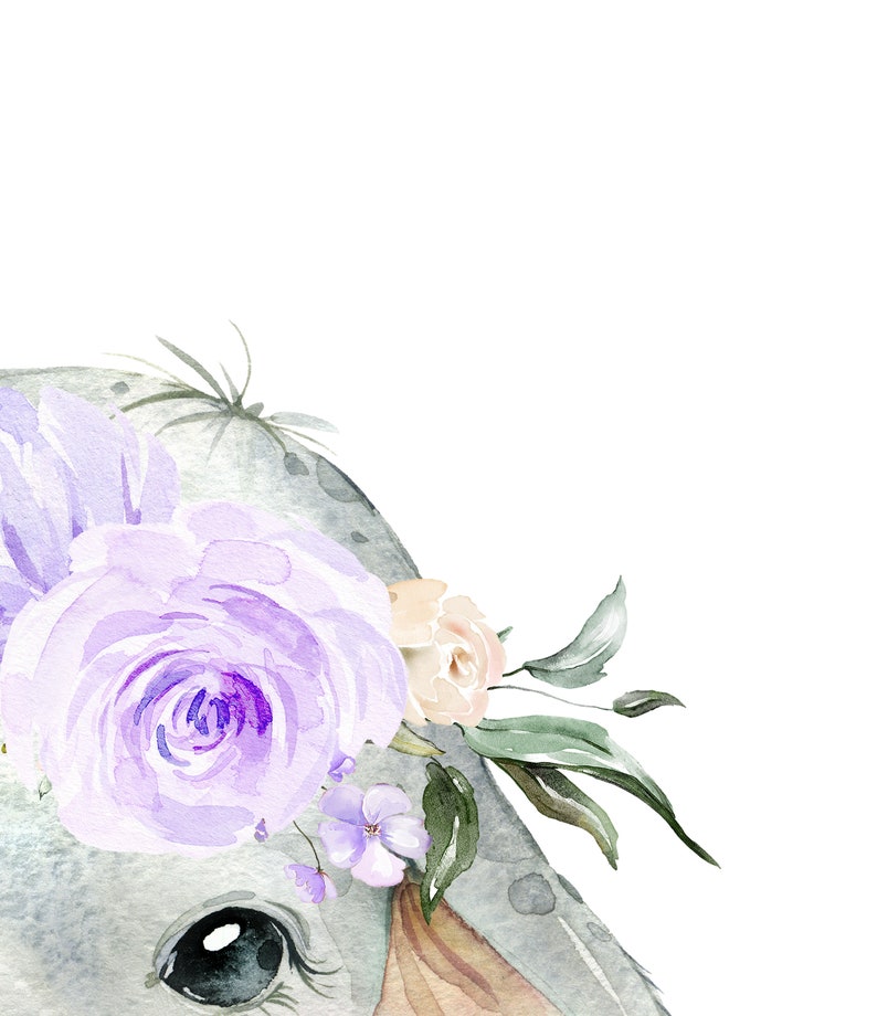 Nursery Baby Animals Girls Nursery Decor Printable Wall Art - Etsy