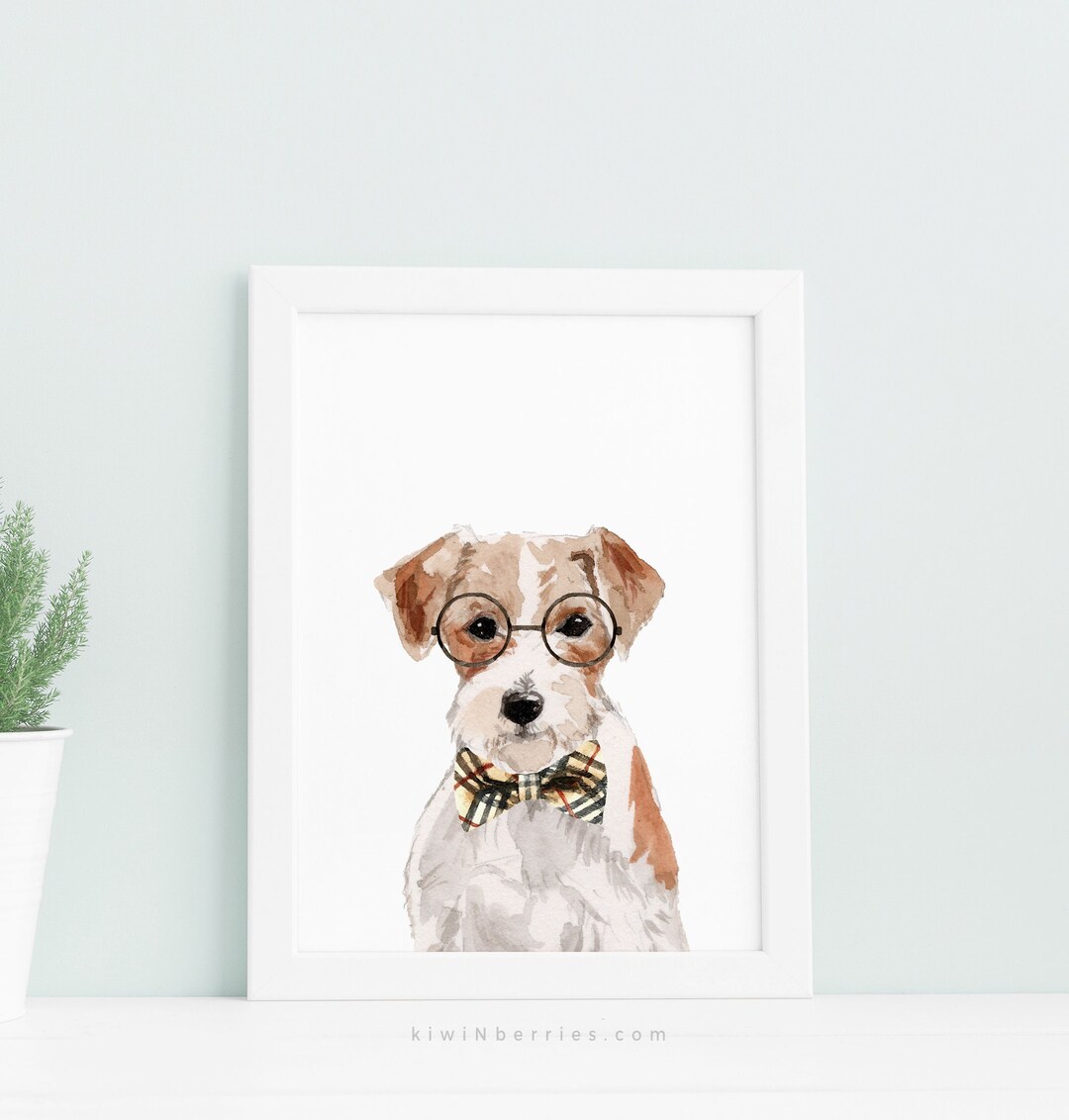 Wire Hair Jack Russell Dog Print Digital Printable Fun - Etsy