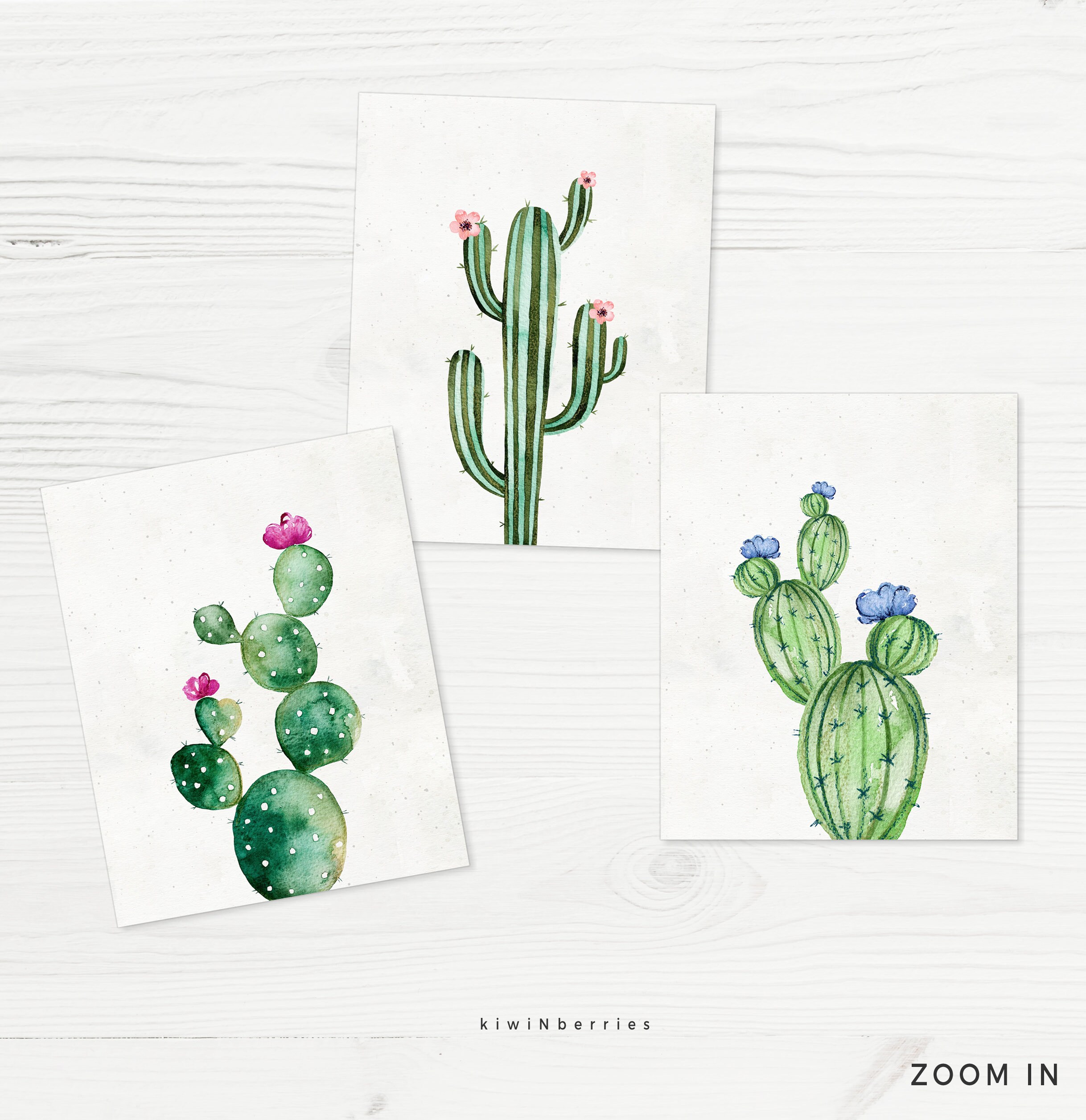 Cactus Print Printable Cactus Art Botanical Prints - Etsy